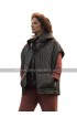 Lost in Space Dr. Zachary Smith (Parker Posey) Black Hoodie Quilted Leather Jacket