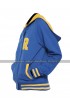 Womens Riverdale R Logo Cotton Hoodie Cheer Girls Blue Bomber Varsity Jacket