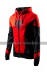 Spider Man Far From Home Tom Holland Red Black Cotton Hoodie Jacket