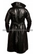 Brandon Lee The Crow Eric Draven Black Leather Trench Coat