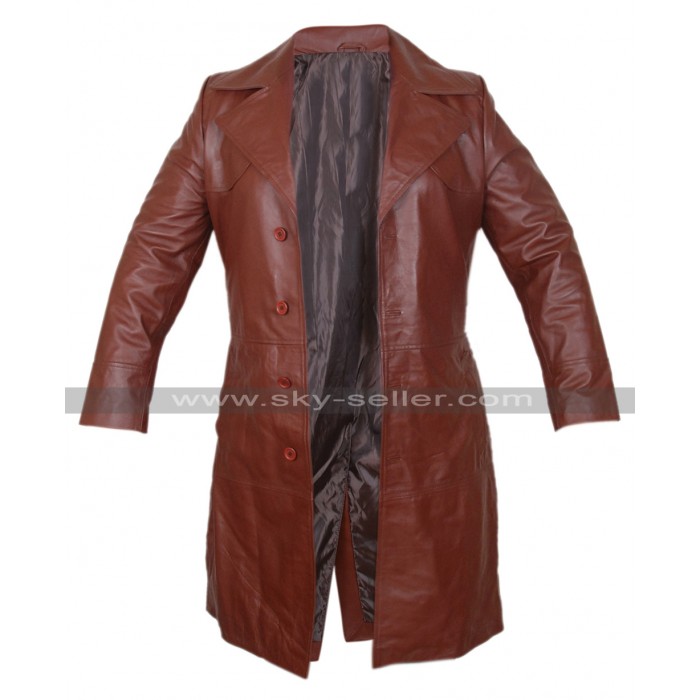Suicide Squad Will Smith Deadshot Trench Leather Coat