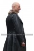 Mark Strong Shazam Dr. Thaddeus Sivana Fur Collar Black Costume Leather Coat