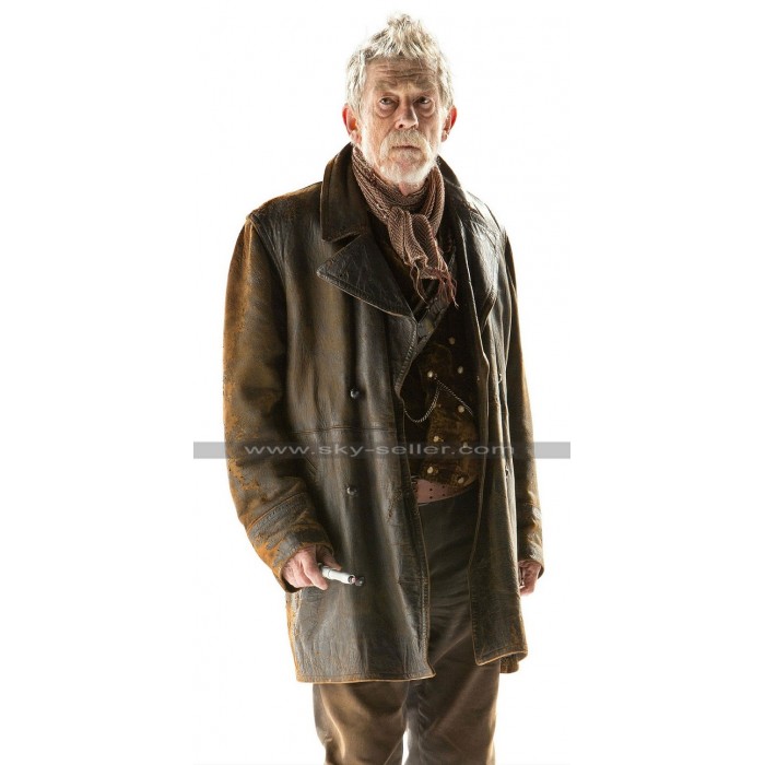 War Doctor Who John Hurt Brown Leather Coat