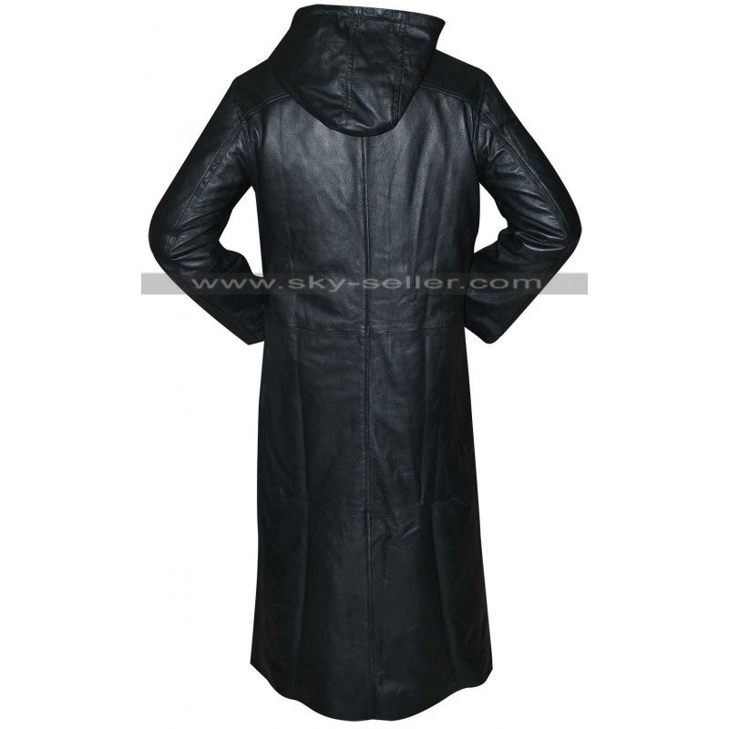 Kingdom Hearts Organization 13 Enigma Leather Hoodie Coat
