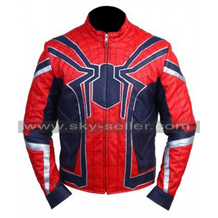 Avengers Infinity War Spiderman Costume Leather Jacket