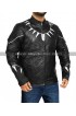 Black Panther Avengers Infinity War Chadwisk Boseman Black Costume Leather Jacket