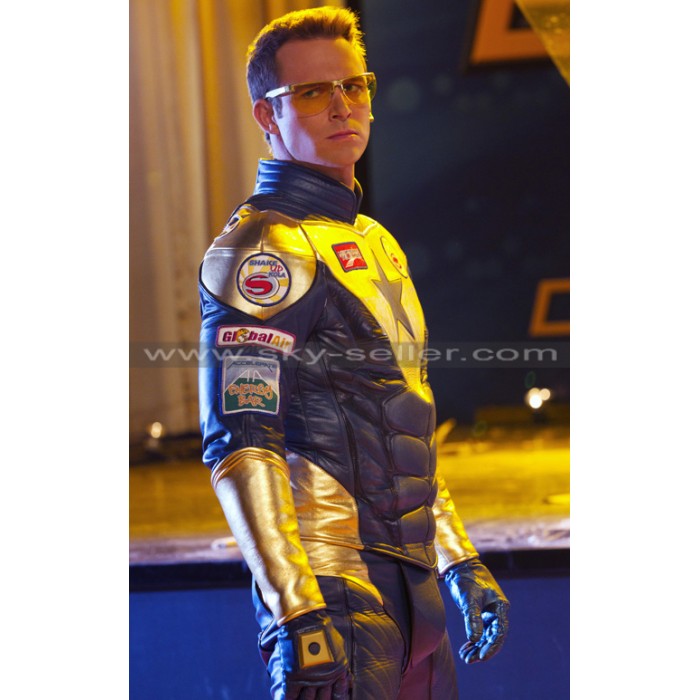 Booster Gold Eric Martsolf Leather Costume Jacket
