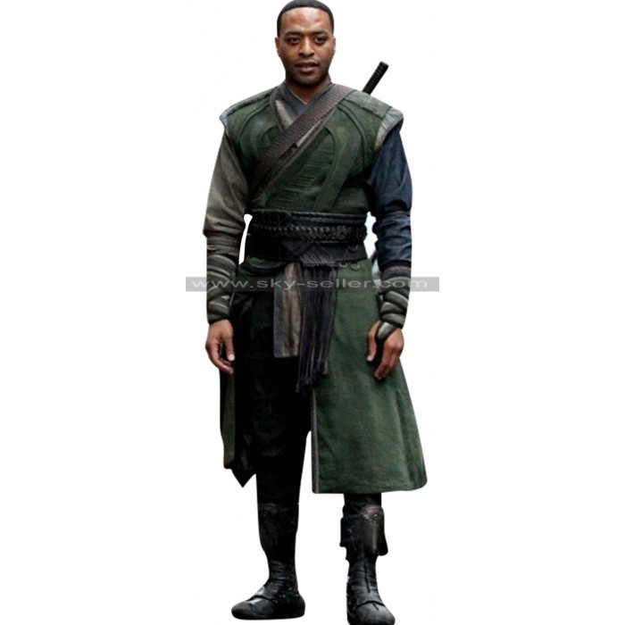 Chiwetel Ejiofor Doctor Strange Baron Mordo Green Hooded Costume