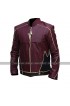 The Flash Jay Garrick (John Wesley Shipp) Maroon Costume Leather Jacket