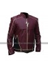 The Flash Jay Garrick (John Wesley Shipp) Maroon Costume Leather Jacket