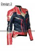 Carol Danvers Captain Marvel Costume Brie Larson Leather Jacket