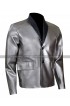 Suicide Squad Joker Costume Leather Silver Coat