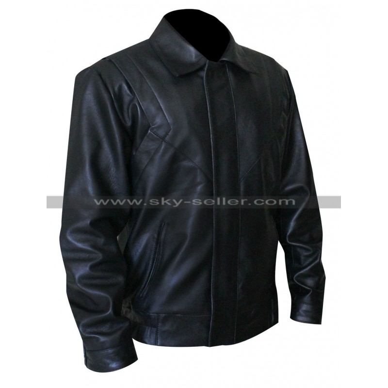 Michael Knight Rider Black Leather Jacket