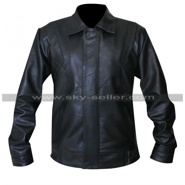 Michael Knight Rider Black Leather Jacket