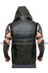 Green Arrow S4 Stephen Amell Hooded Leather Vest