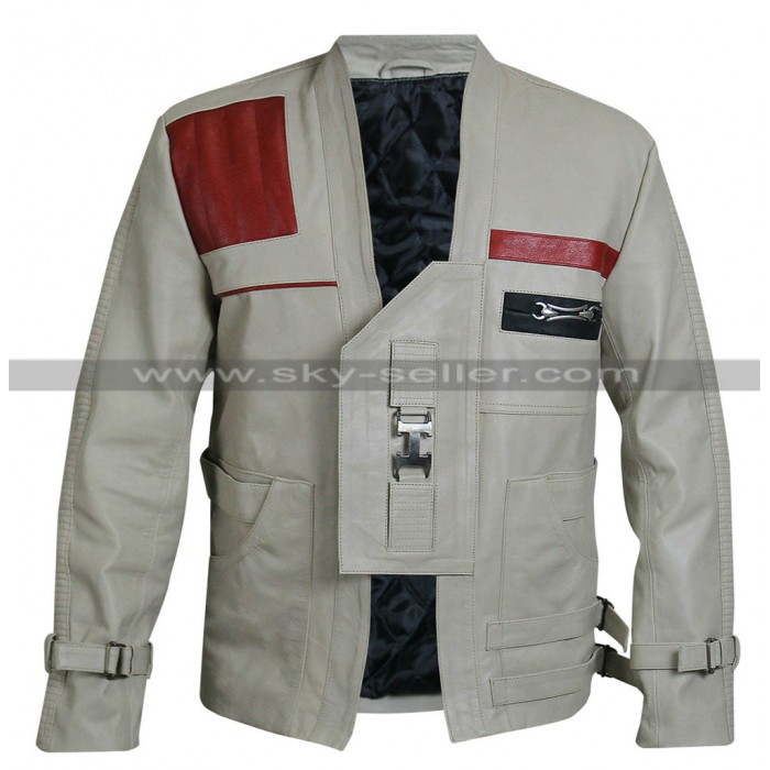 Star Wars Force Awakens Jacket | Finn Pilot Leather Jacket