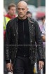 Sebastian Brothers Grimsby Mark Strong Black Leather Jacket