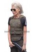 Terminator Reboot 2019 Linda Hamilton (Sarah Connor) Brown Leather Vest