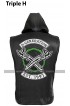D Generation X Shawn Michaels WWE Crown Jewel DX HBK Black Vest Leather Jacket