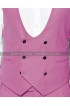 Super Skinny Fit Men's Pink Suit with Shawl Lapel