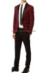 Red Wine Skinny Fit Prom Tuxedo Suit