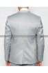 Men's Skinny Fit Notch Lapel Grey Suit