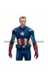 Captain America Avengers Endgame Chris Evans Steve Blue Costume Leather Jacket