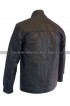 The Departed Leonardo DiCaprio Officer Billy Costigan Black Biker Leather Jacket