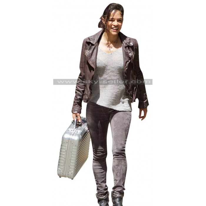 Letty Ortiz Fast & Furious 8 Michelle Rodriguez Leather Jacket