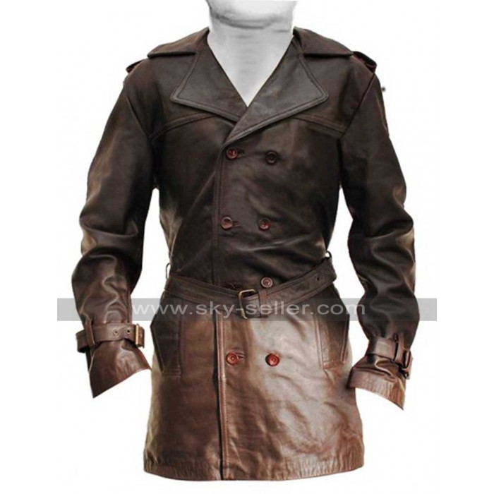 Johnny Depp Sweeney Todd Leather Trench Coat