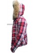 Manchester by the Sea Randi Hooded Plaid Jacket