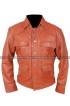 Tom Cruise Mena Barry Seal Brown Leather Jacket
