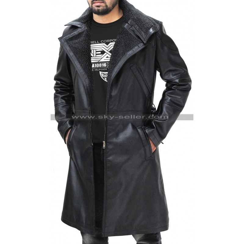 Blade Runner 2049 Ryan Gosling Fur Leather Coat