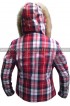 Manchester by the Sea Randi Hooded Plaid Jacket