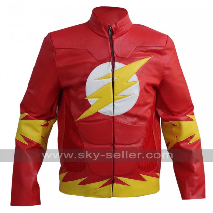 The Flash Bartholomew Henry Allen Red Leather Jacket