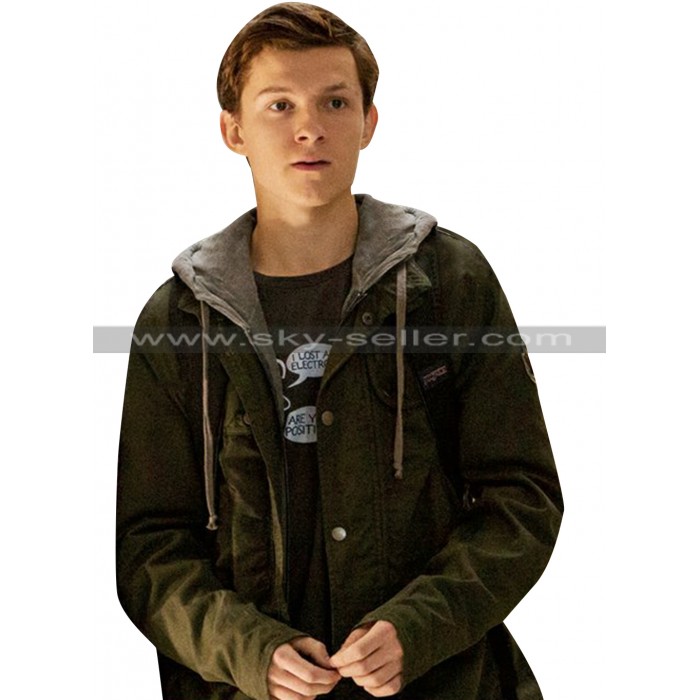 Spider-Man Homecoming Peter Parker Green Cotton Jacket