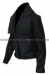 Zoe Saldana Colombiana Black Leather Jacket
