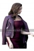 Oceans 8 Anne Hathaway (Daphne Kluger) Purple Leather Jacket