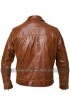Mens Boston Vintage Brown Leather Jacket