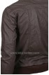 Slim Fit Dark Brown Multi Pockets Bomber Leather Jacket