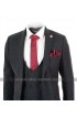 1920s Vintage Plaid Style 3 Piece Grey Suit