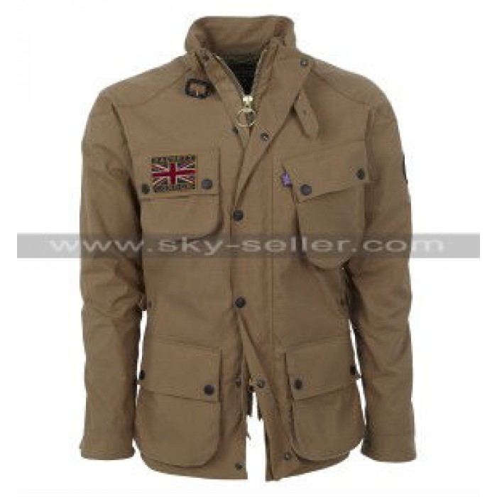 UK Summer Rally Brown Jacket for Unisex