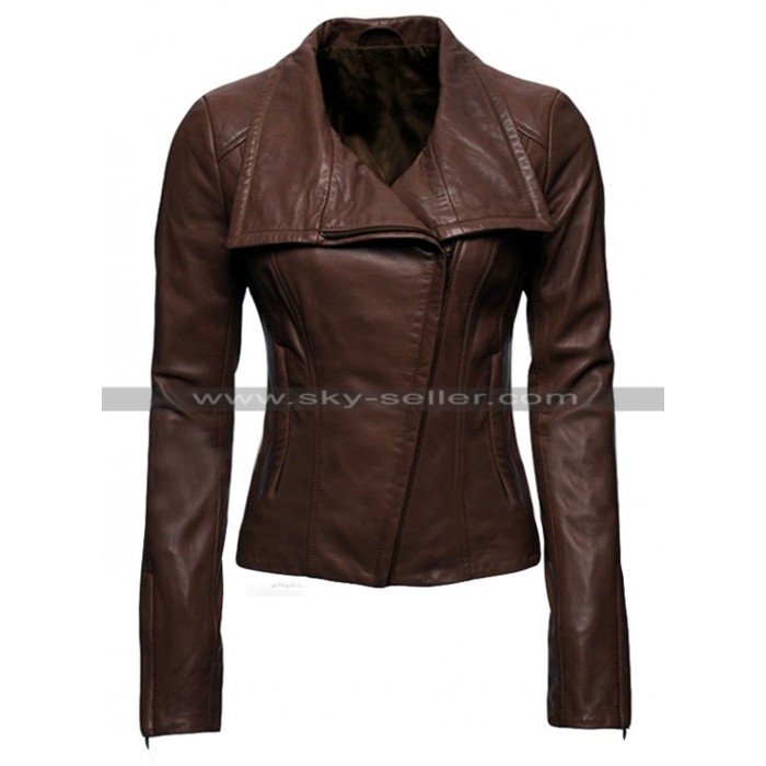 Arrow Lyla Michaels Brown Leather Jacket