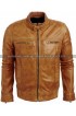 Tommy Merlyn Arrow Distressed Brown Leather Jacket