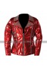 Glee Season 4 Darren Criss (Blaine Anderson) Diva Red Studded Jacket