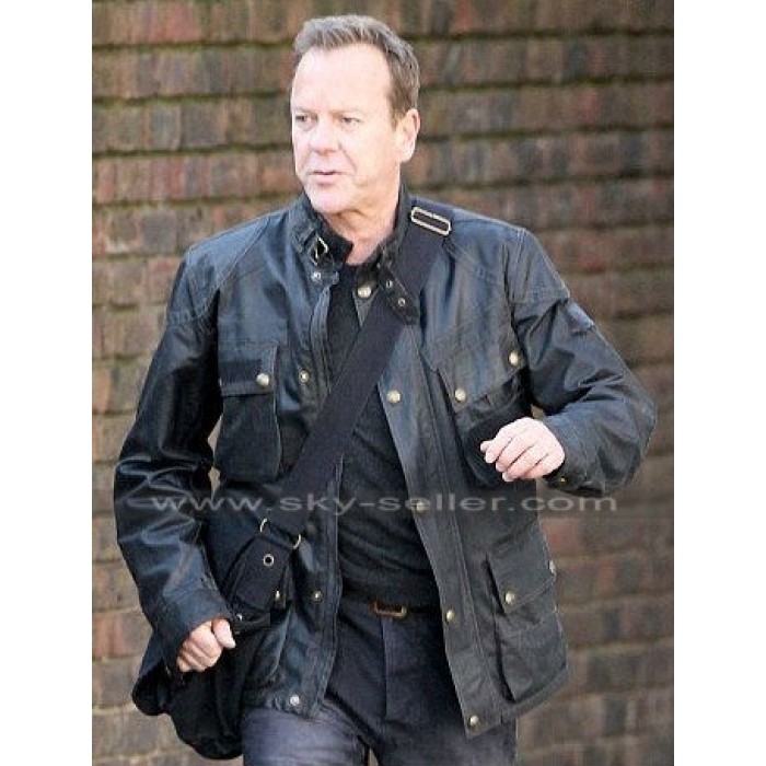 Jack Bauer 24 Live Another Day Black Leather Jacket