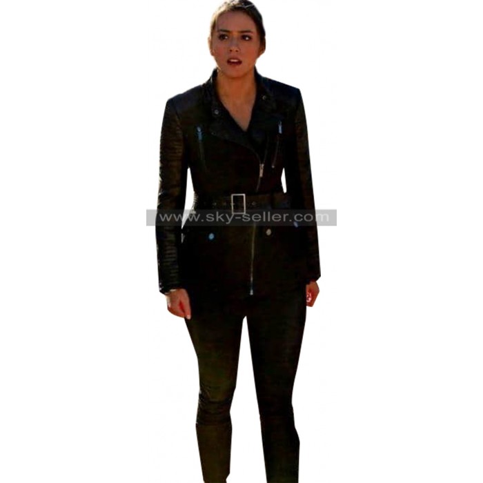 Chloe Bennet Agents of Shield Skye Johnson Black Jacket