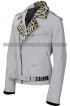 WWE Brian Kendrick Studded White Leather Jacket