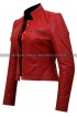 Diva Aksana WWE Red Leather Jacket