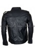 AJ Styles Wrestler Black Hooded Leather Jacket